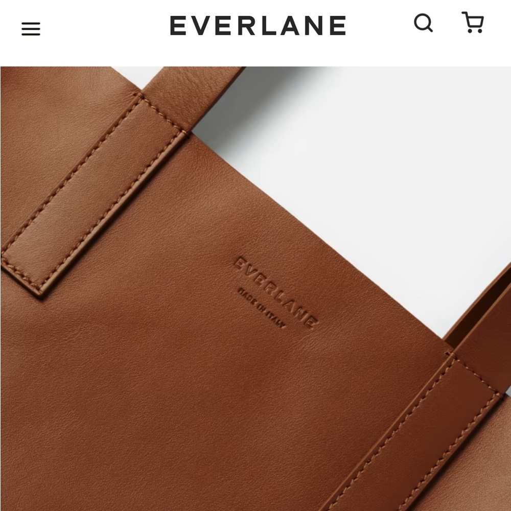 Everlane Women's Brown Leather Tote Bag